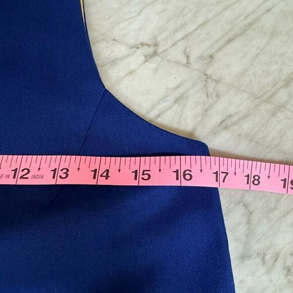 Lisa Perry 100% cotton a line dress size 2 daisy appliqué floral made in USA - Picture 6 of 7